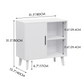 Algherohein Kitchen Island Pantry Storage Cabinets with Door,Coffee Bar Buffet Cabinet,White