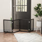 Algherohein Dog Gate for Inside,Bamboo Freestanding Pet Gate for Doorways