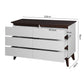 Algherohein Chest of Drawers White Dressers for Bedroom