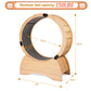 Algherohein Fun Cat Exercise Wheel, Cat Treadmill with Carpeted,Interactive Cat Toys Gifts,Brown