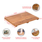 Smuxee Teak Wood Bath Shower Mat,Non Slip Bathtub Mat