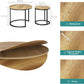 Nesting Coffee Table Round Coffee Table Set of 2