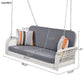 Algherohein 2-3 Seat Outside Porch Swing Set for Adults,Patio Garden Swing Hanging Chair