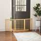 Algherohein Dog Gate for Inside,Bamboo Freestanding Pet Gate for Doorways