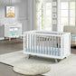 Semiocthome Livia 3-in-1 Convertible Island Crib White/Gray