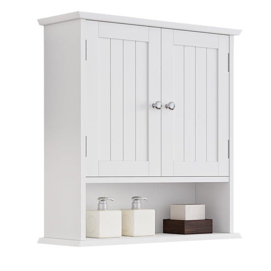 Semiocthome Over The Toilet Storage Wall Medicine Cabinet with 2 Doors and Adjustable Shelves