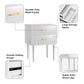 Smuxee Classic Nightstand with 2 Drawer Black Bedside Table for Bedrooms
