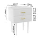 Semiocthome Modern 2 Drawers Nightstand,Bedside Table for Bedroom,Adult
