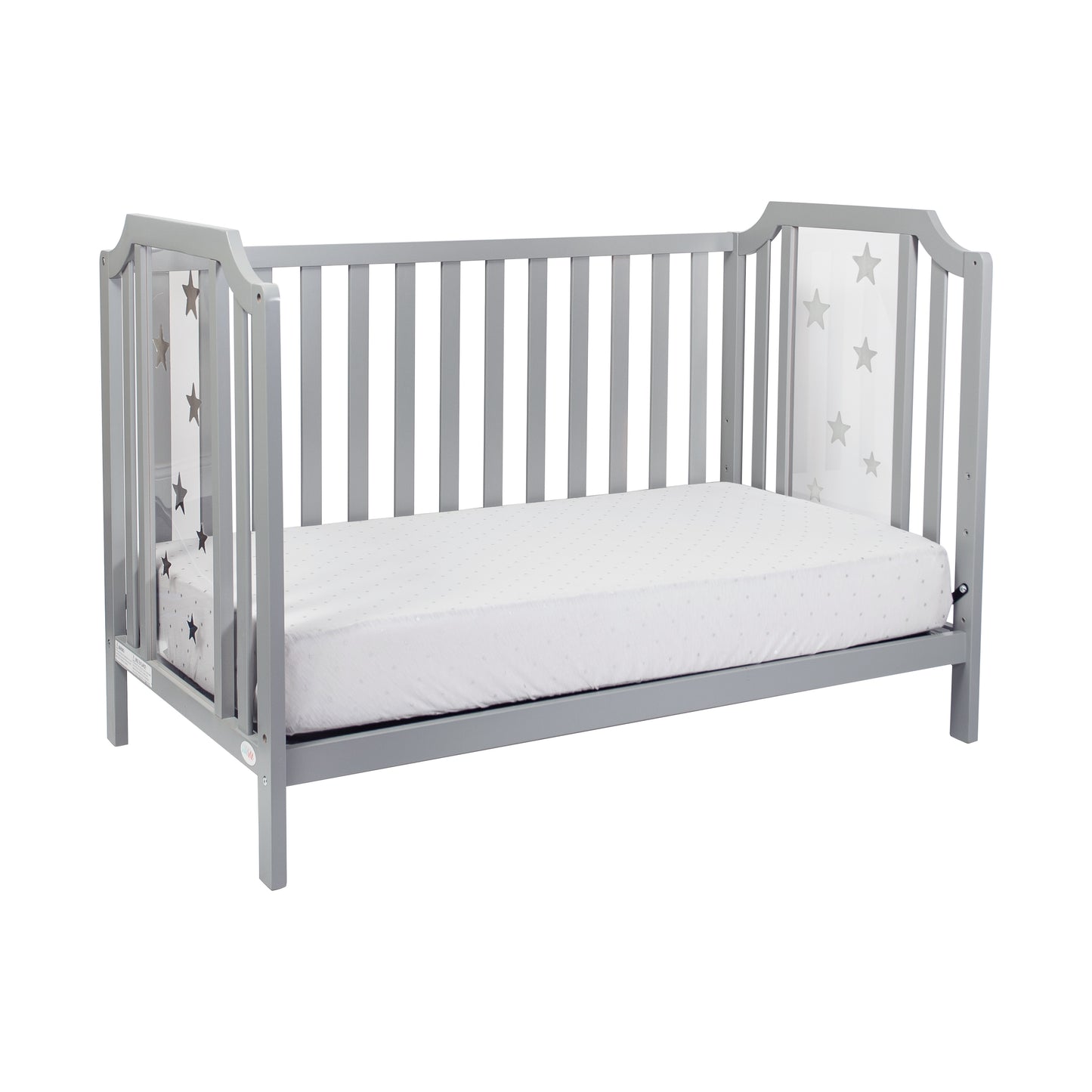 Semiocthome Celeste 3-in-1 Convertible Island Crib Light Gray