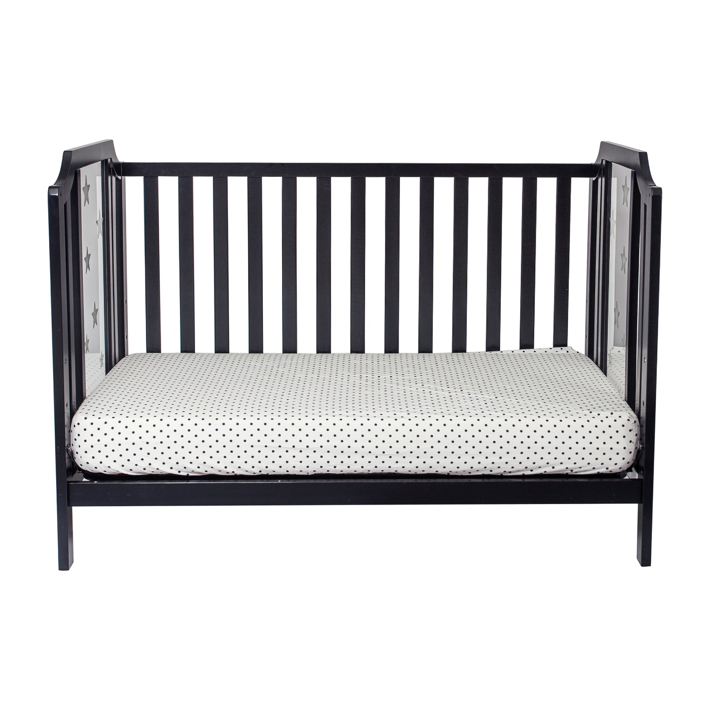 Semiocthome Celeste 3-in-1 Convertible Island Crib Black