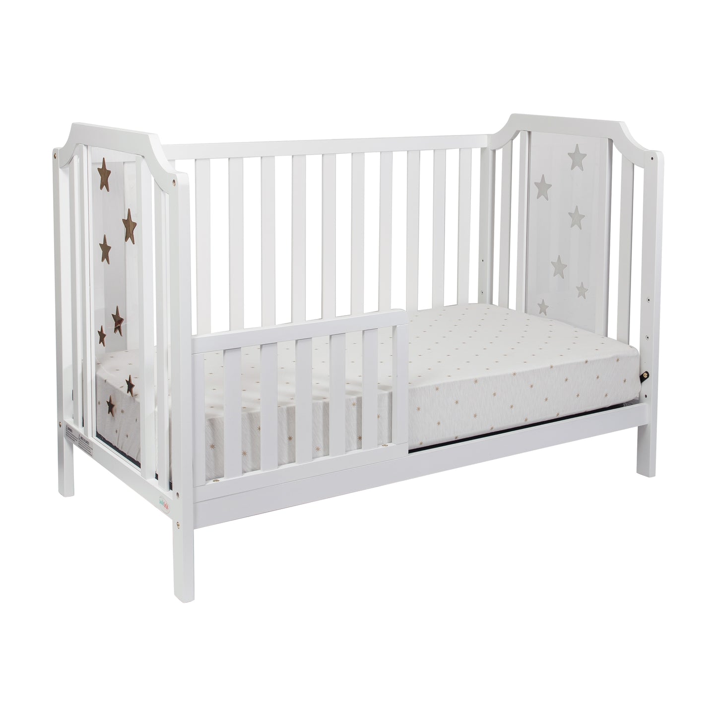 Semiocthome Celeste 3-in-1 Convertible Island Crib White