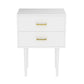 Semiocthome Modern 2 Drawers Nightstand,Bedside Table for Bedroom,Adult