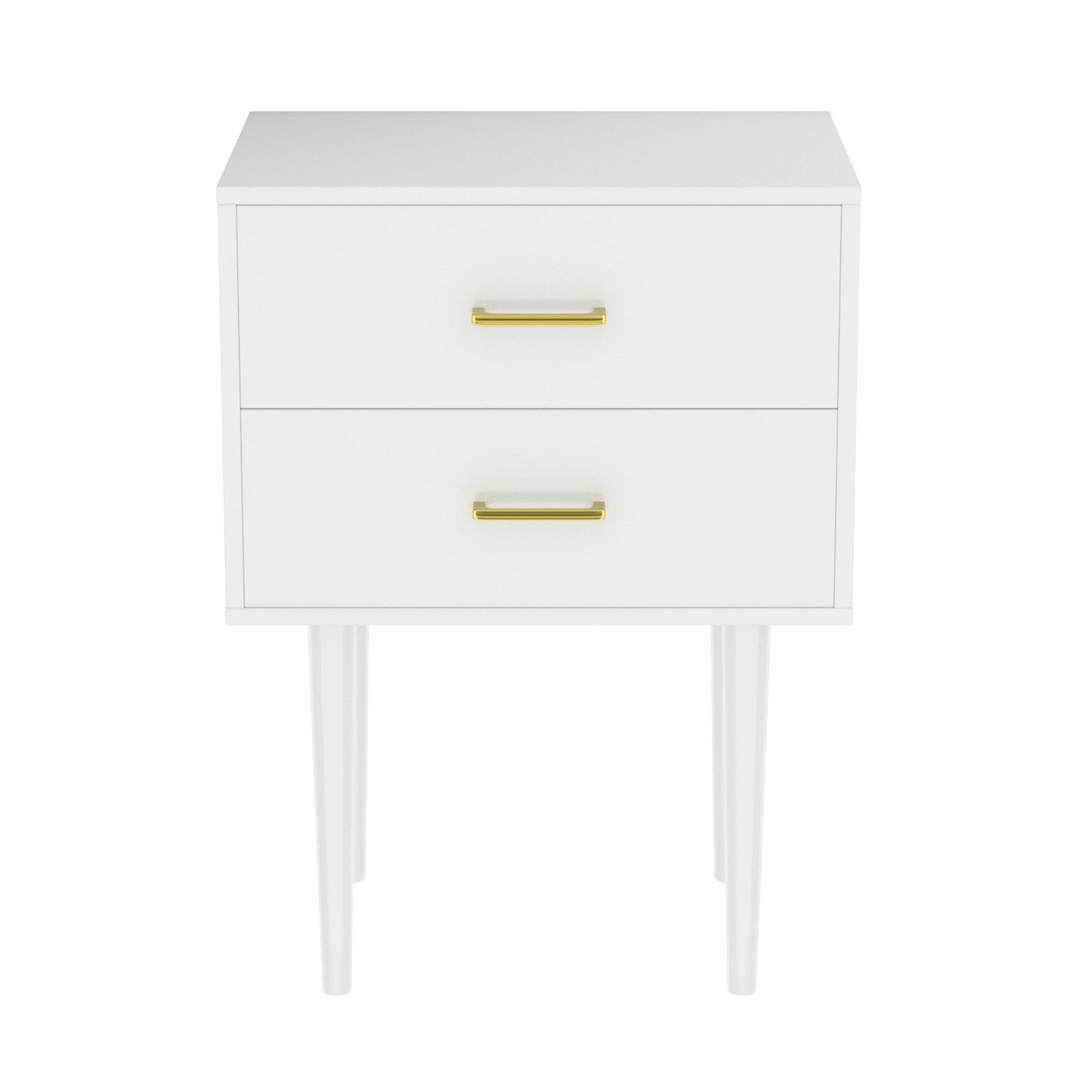 Semiocthome Modern 2 Drawers Nightstand,Bedside Table for Bedroom,Adult