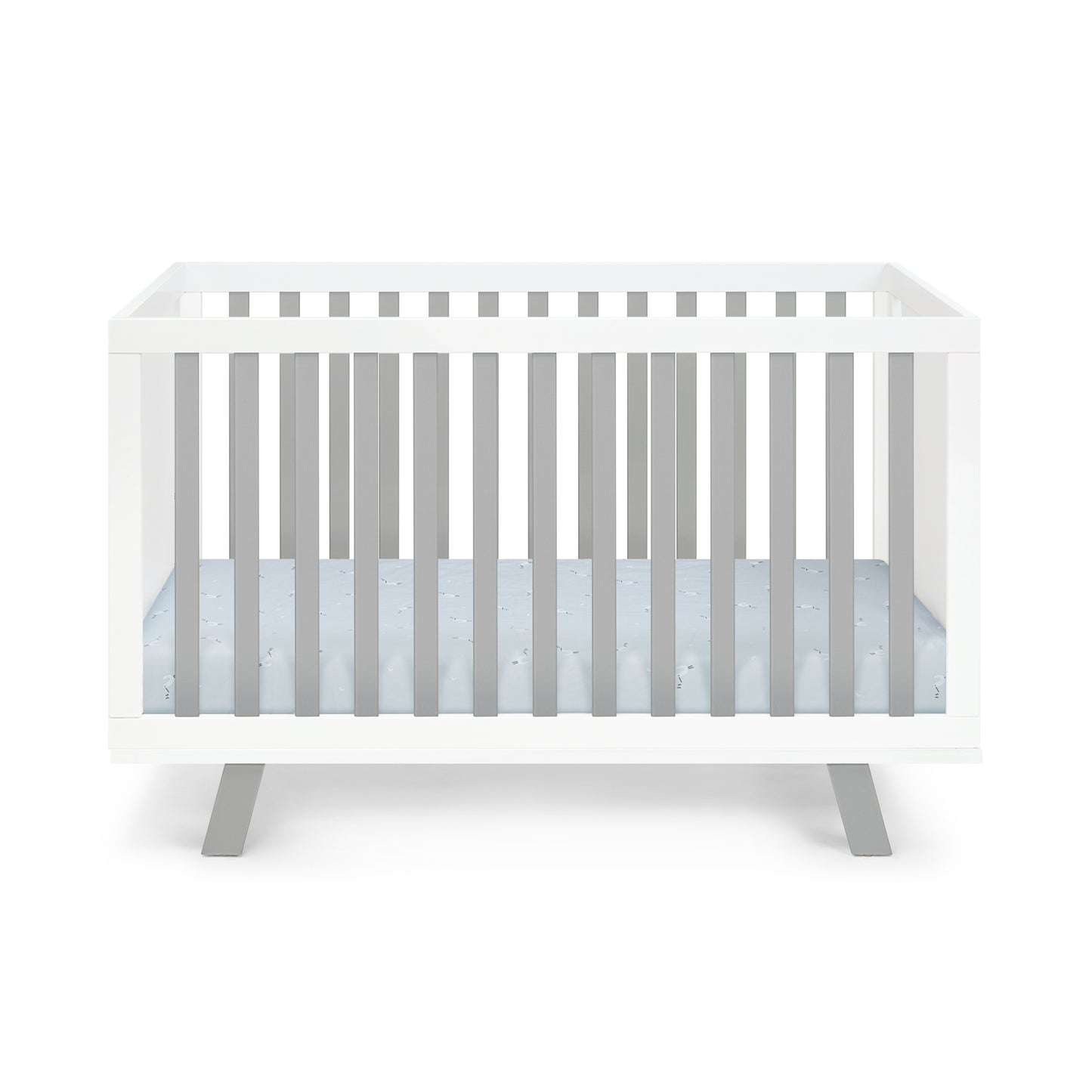 Semiocthome Livia 3-in-1 Convertible Island Crib White/Gray