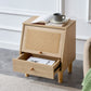 Modern simple storage cabinet bedside cabinet rattan bedside cabinet Small household furniture bedside table