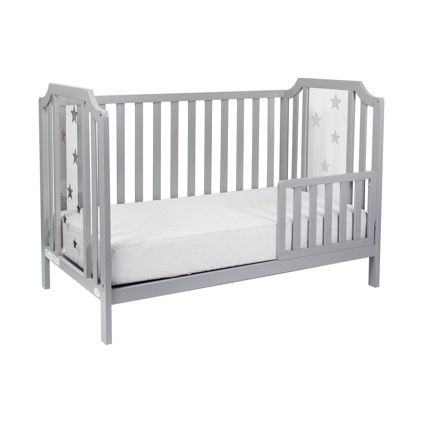 Semiocthome Celeste 3-in-1 Convertible Island Crib Light Gray