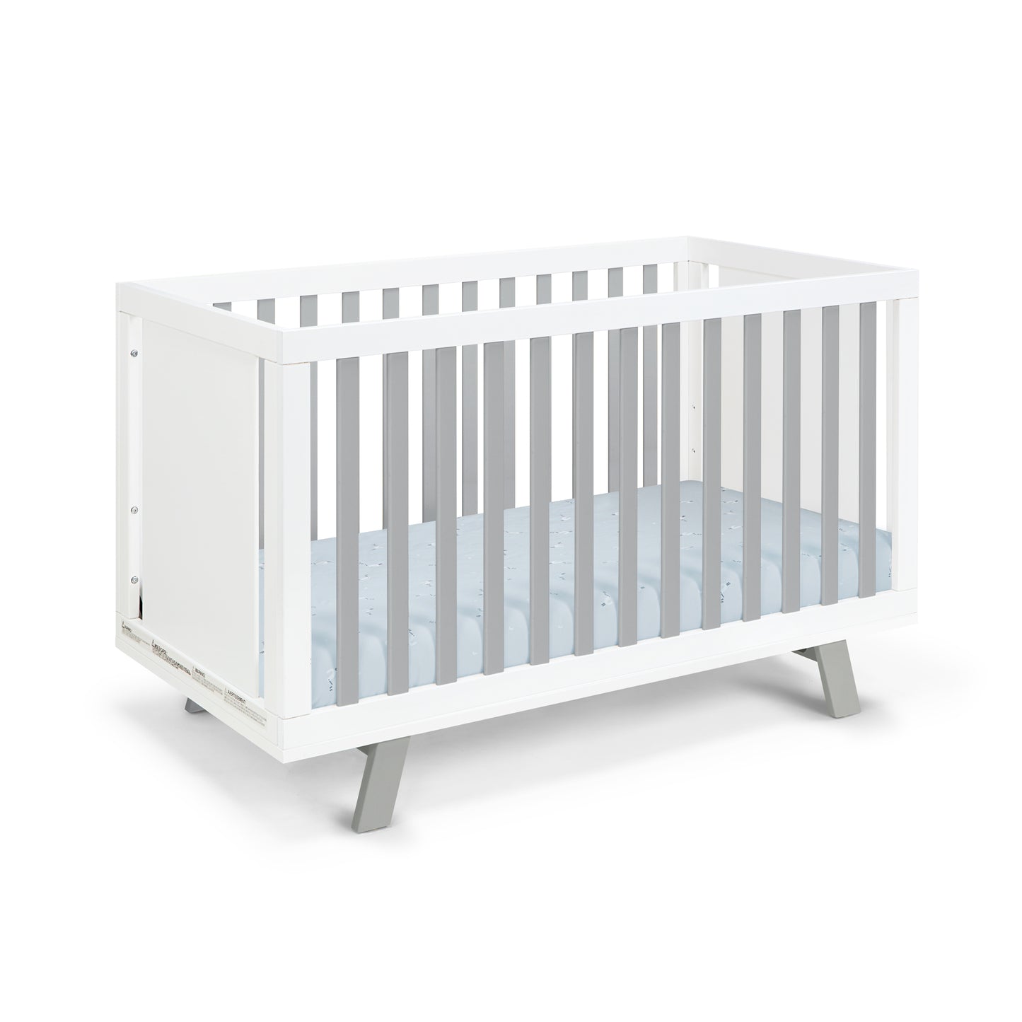 Semiocthome Livia 3-in-1 Convertible Island Crib White/Gray