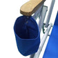 Semiochtome Portable High Strength Beach Chair with Adjustable Headrest Blue