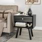 Semiocthome Mid Century Modern Nightstand Wood Bed Side Table for Bedroom