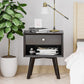 Semiocthome Mid Century Modern Nightstand Wood Bed Side Table for Bedroom