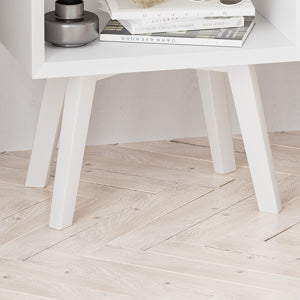 Semiocthome Mid Century Modern Nightstand Wood Bed Side Table for Bedroom