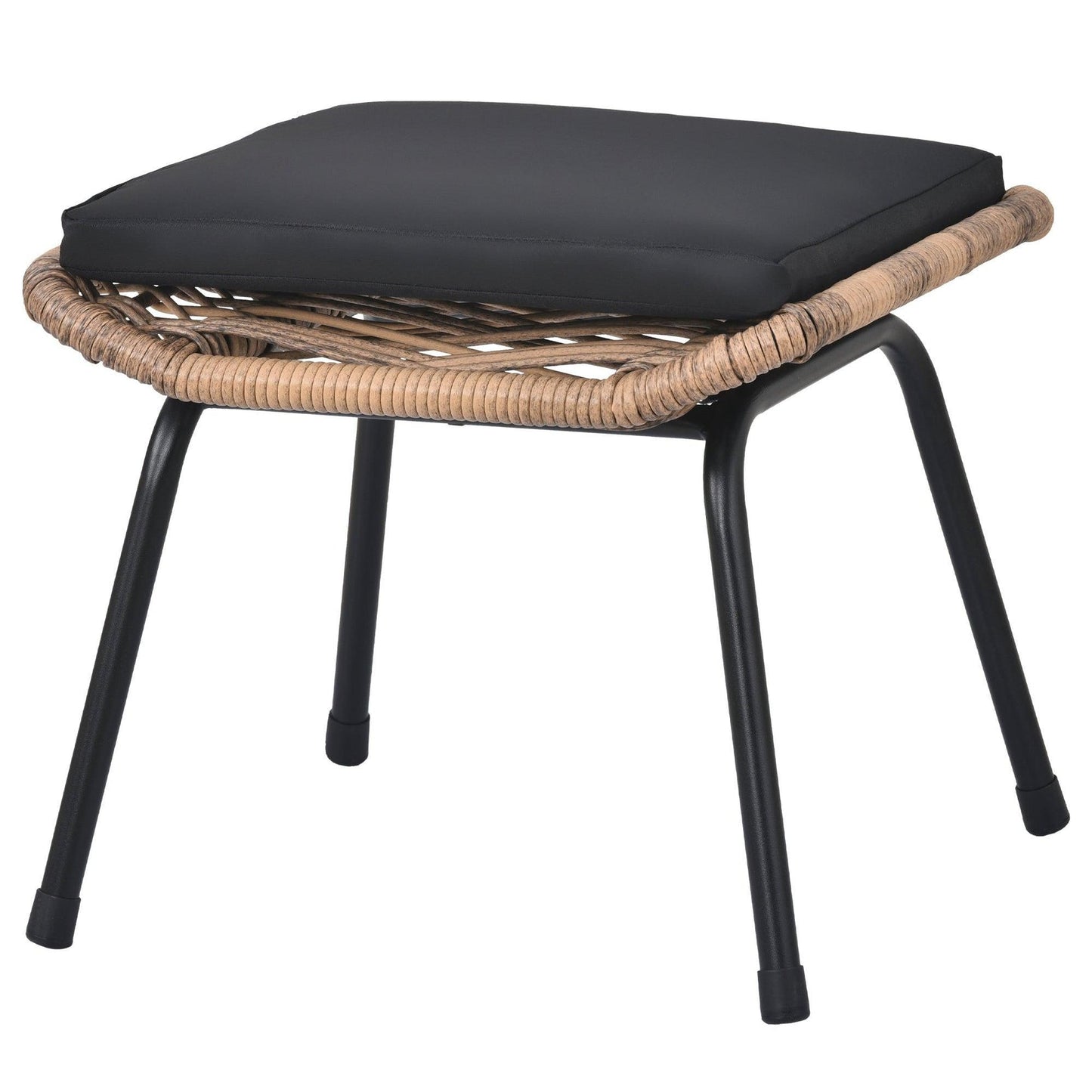 Outdoor Patio 5-Piece Rattan Conversation Set
