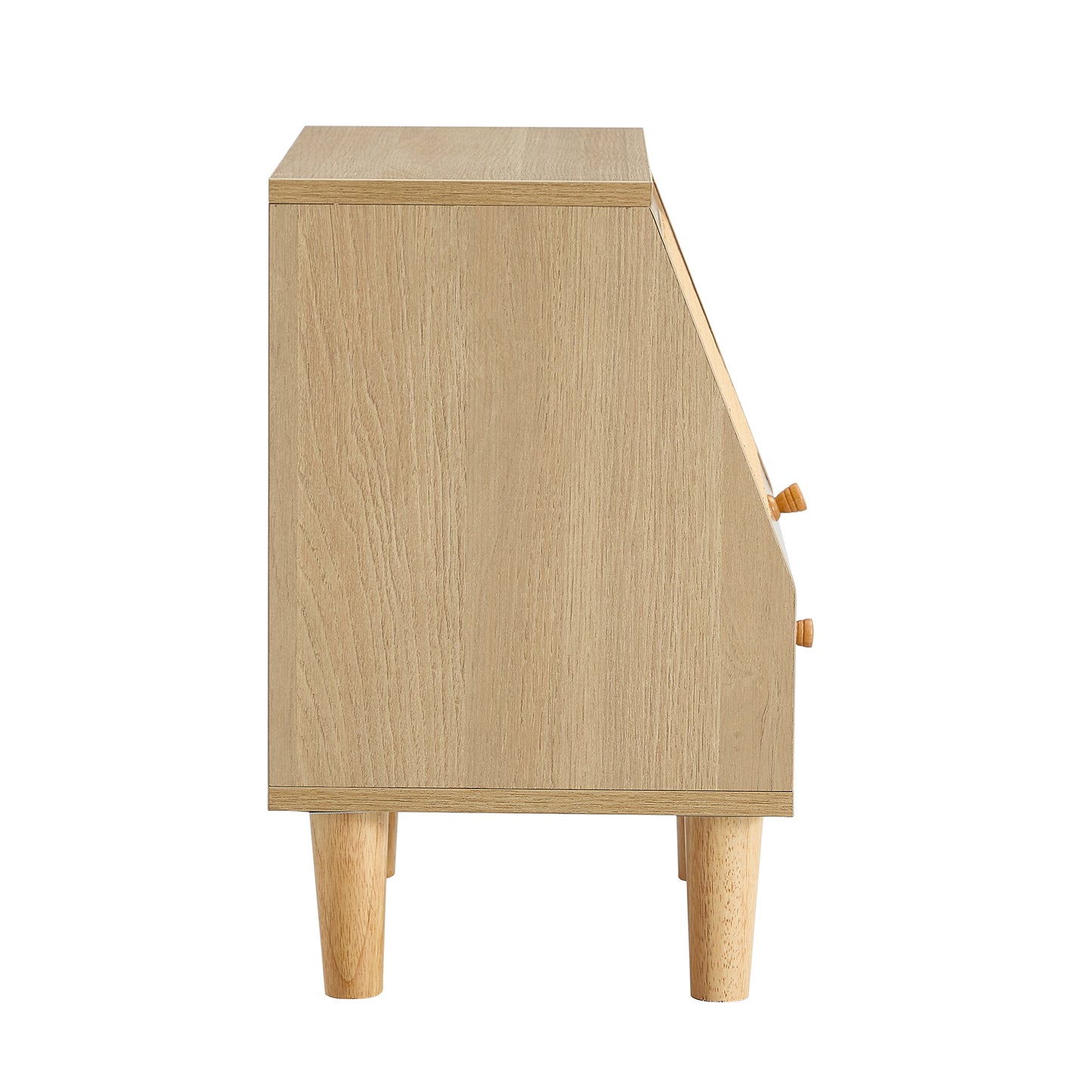 Modern simple storage cabinet bedside cabinet rattan bedside cabinet Small household furniture bedside table