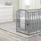 Semiocthome Celeste 3-in-1 Convertible Island Crib Light Gray