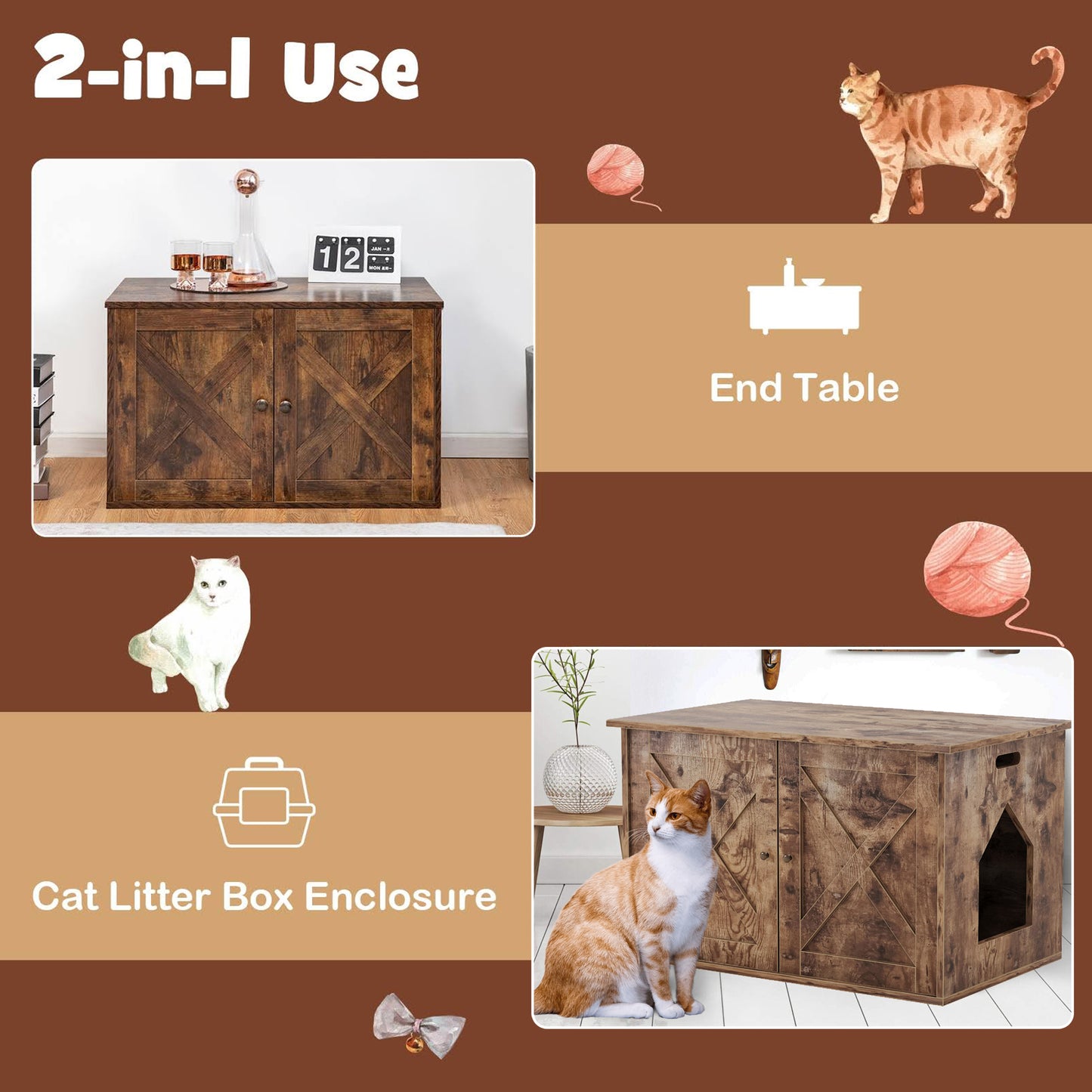 Eco Cat Litter Box Enclosure Modern Cat Furniture