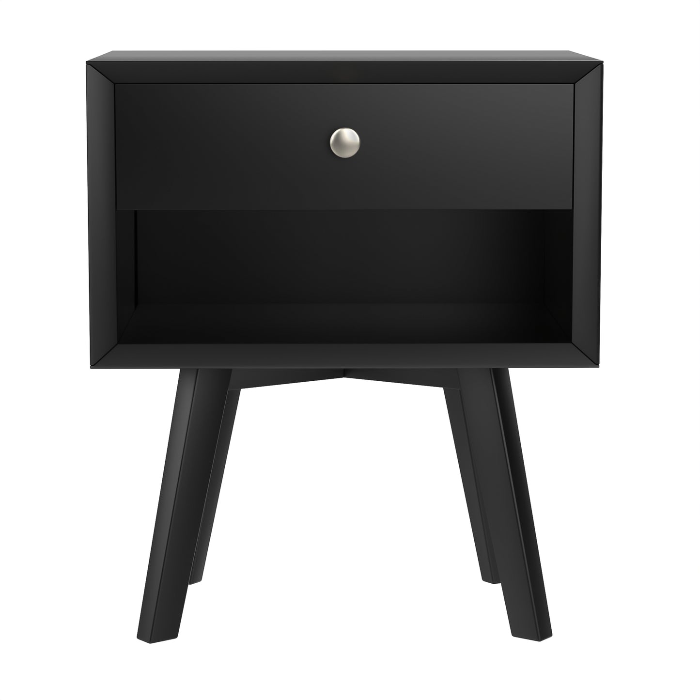 Semiocthome Mid Century Modern Nightstand Wood Bed Side Table for Bedroom
