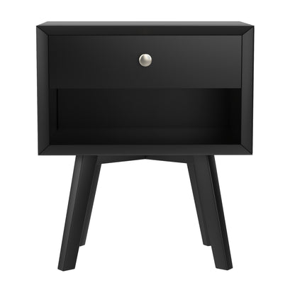 Semiocthome Mid Century Modern Nightstand Wood Bed Side Table for Bedroom